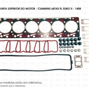1408 - JOGO DE JUNTA SUPERIOR DO MOTOR - CUMMINS 6BTA5.9L EURO II